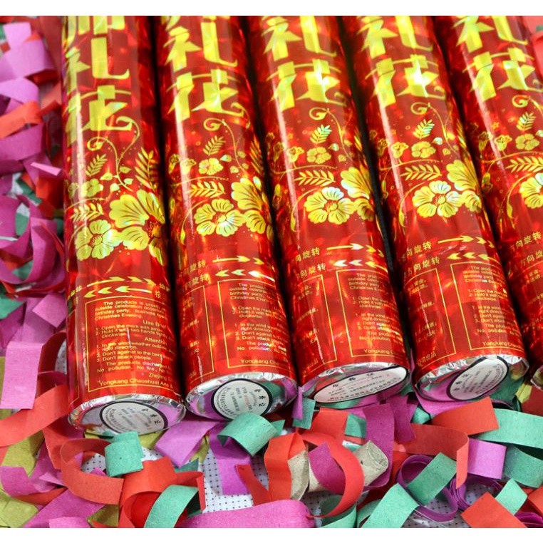 40cm Party Popper Color Paper Handheld Fireworks Wedding Party Bar Ktv Birthday New Year Celebration Spray(1238L) - Image 3