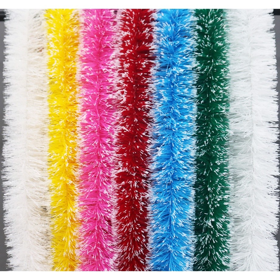 2m Christmas Decoration Ribbon Garland Christmas Tree Ornaments Dark Green Ribbon DIY Decor Tinsel Xmas Party(1104L) - Image 9