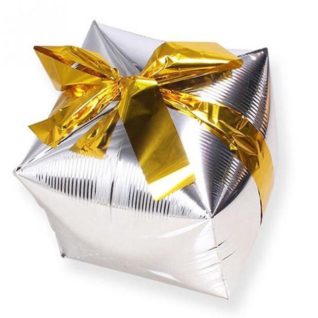 1pcs Gift Box cube foil balloons Christmas party decorations party balloons wedding balloons(309L) - Image 6