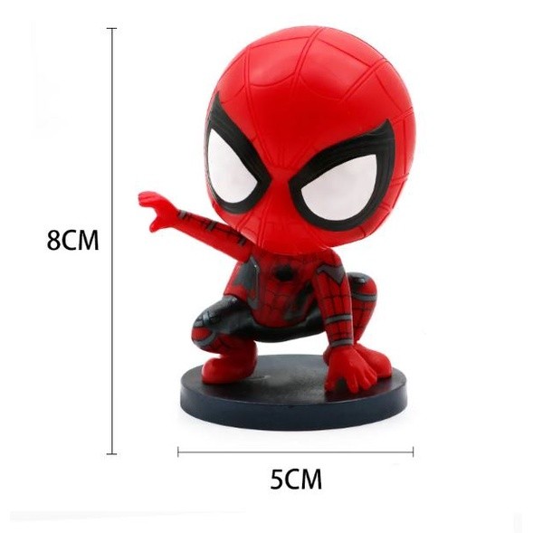 4Pcs/Set Disney Spiderman Anime Action Figure Toy Pvc Cake Decor Doll Collection Model Toy Christmas Gift for Kid(2655L) - Image 7