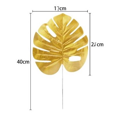 Tropical Palm Artificial Silk Leaves Monstera Leaf Bouquets DIY Home Wedding Party Decor Fake Plants (2604L) - Image 11