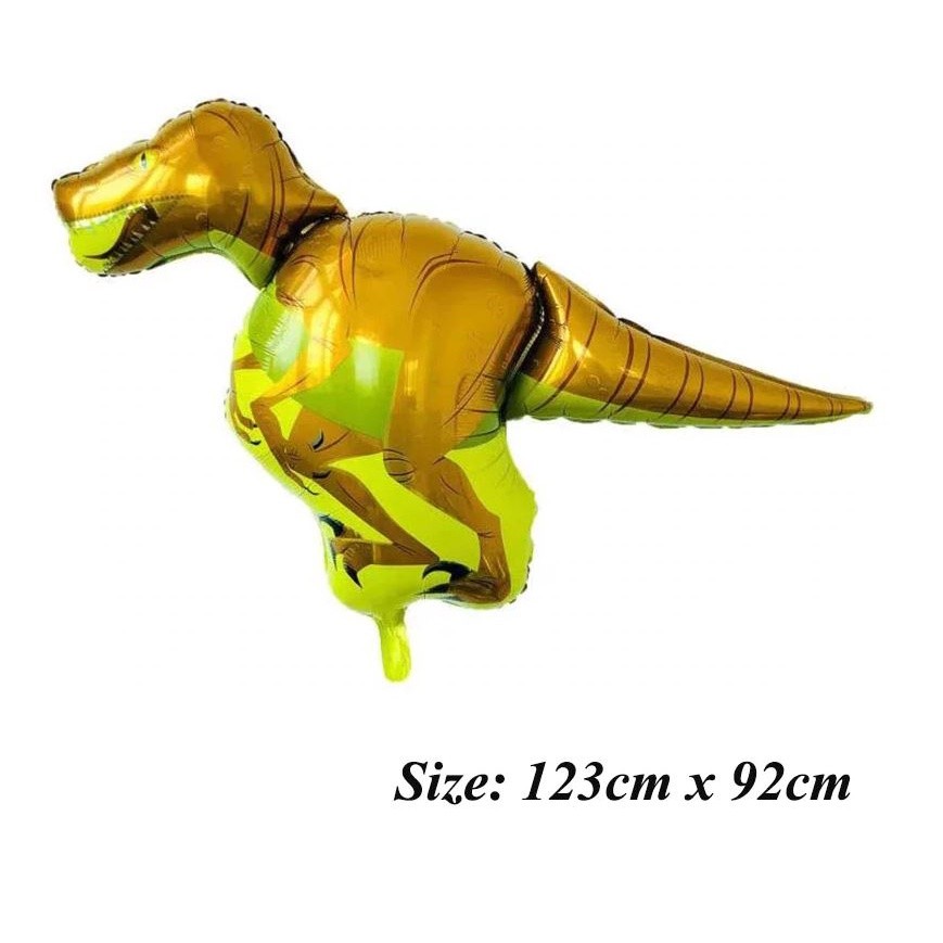 Giant Green Dinosaur Foil Balloon Happy Birthday Paper Banner For Jurassic Dino World Decorations Jungle(1202L) - Image 4