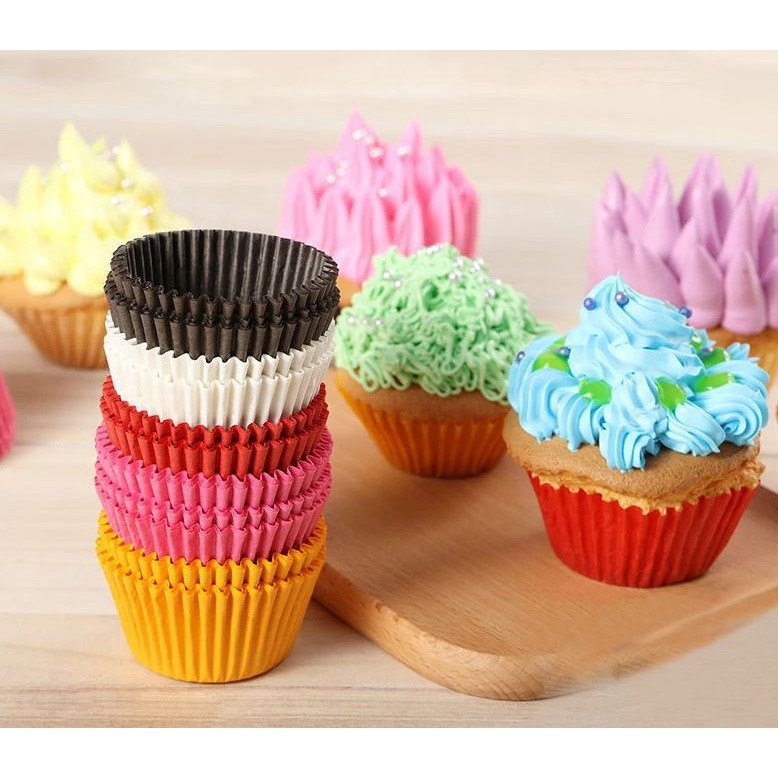 500PCS Cake Paper Cups Chocolate Paper Liners Cupcake Wrappers Muffin Cases Baking Cup Cake Liner Pastry Tools(2754L) - Image 2