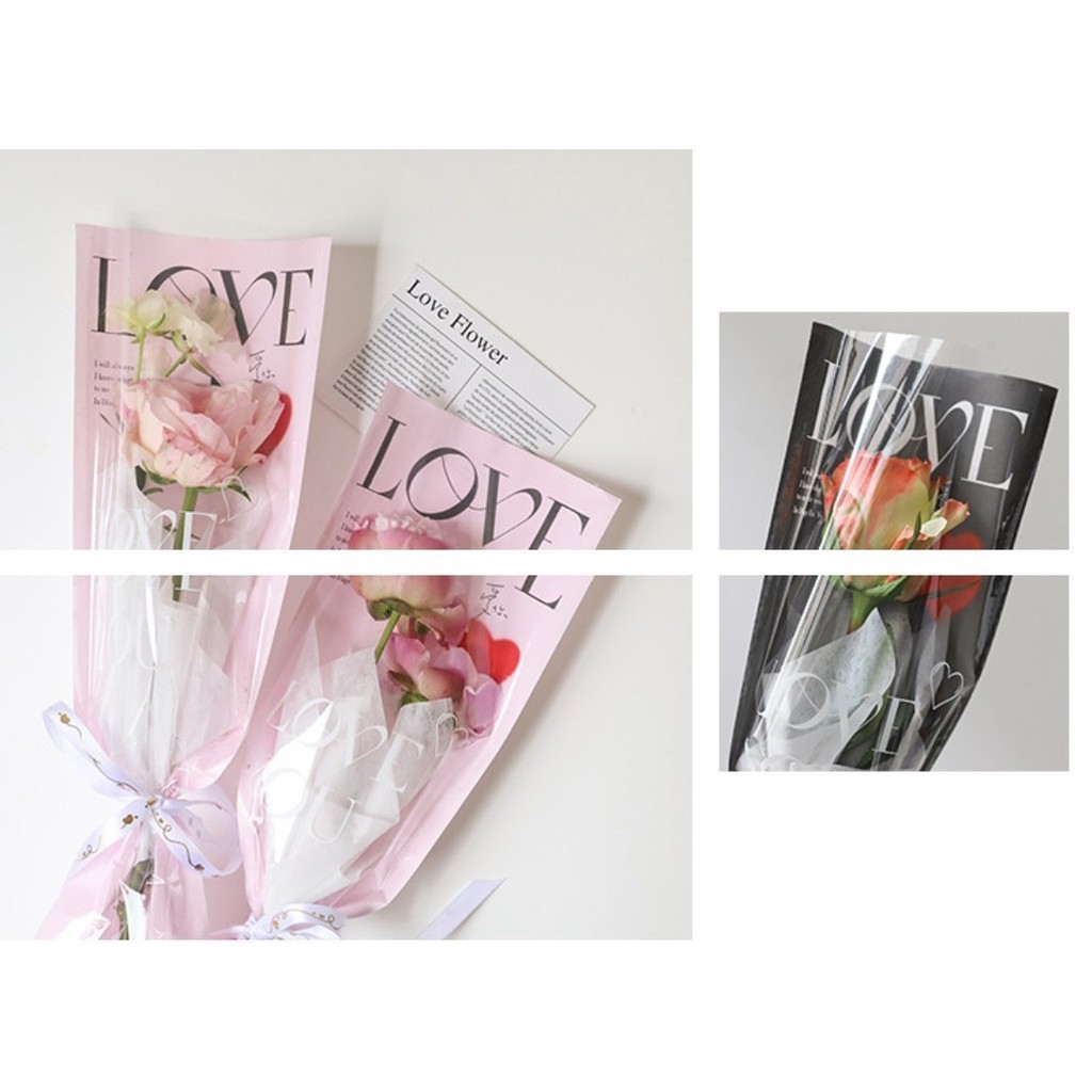 1pc Lot Single Rose Flower Packaging Bag Gift Wrapping Paper Wedding Floral Package Supplies Valentine's Day(2577L) - Image 8