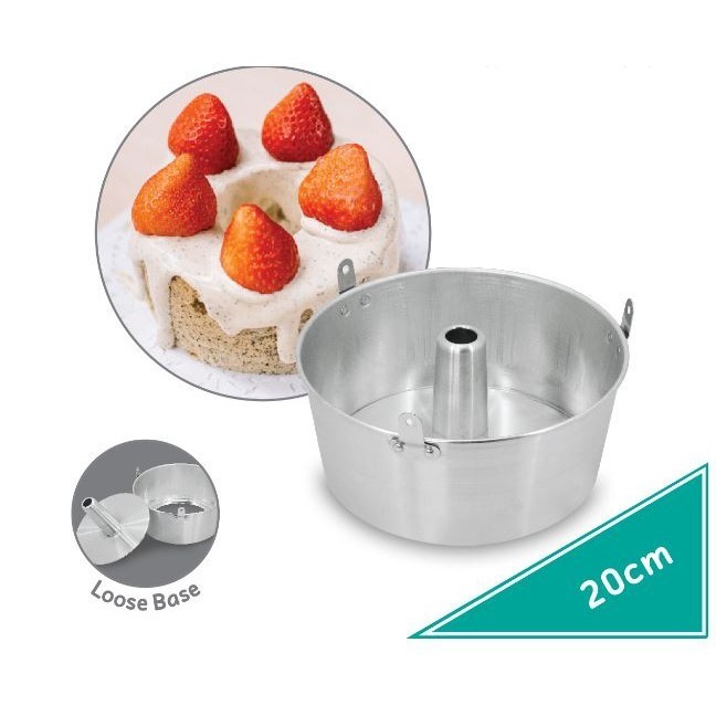 8/9/10inch Round Chiffon Cake Mold Aluminum Tube Pan Baking Cake Mould with Removable Bottom (2885L) - Image 8