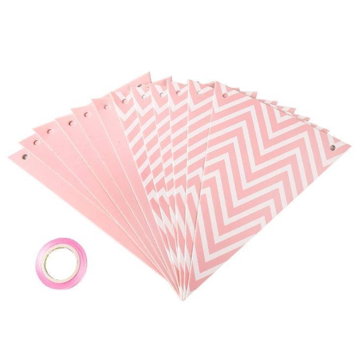 12 Flags 18cm Garlands Birthday Bunting Banners Pennant Baby Shower Wedding Garland Flags Party Decoration(678L) - Image 11
