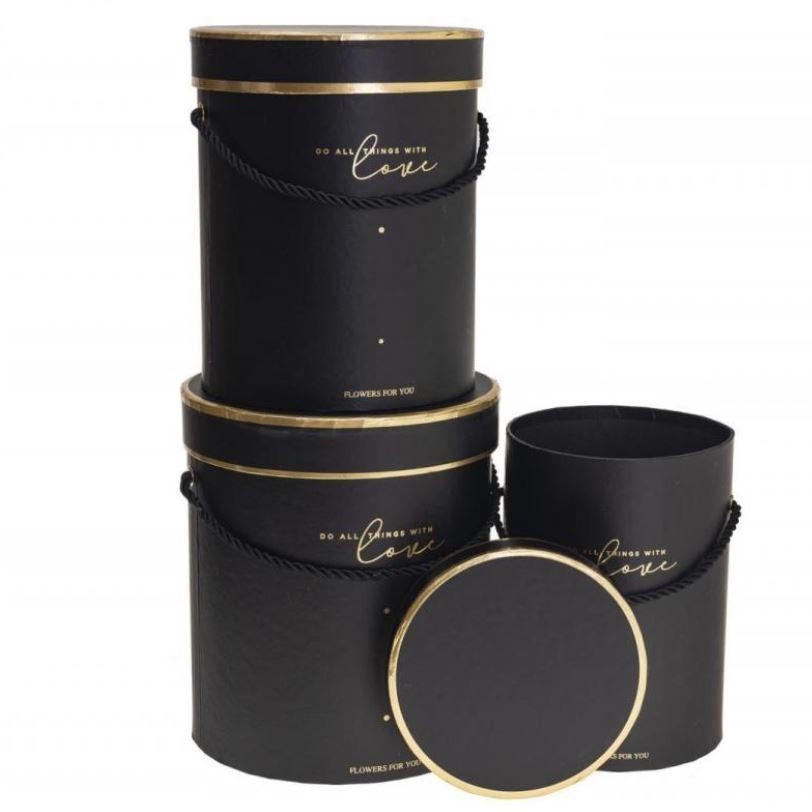 Round Floral Boxes Women Flower Packaging Paper Bag With Lid For Florist Bouquet Flower Packaging Box Gift Box (2812L) - Image 5