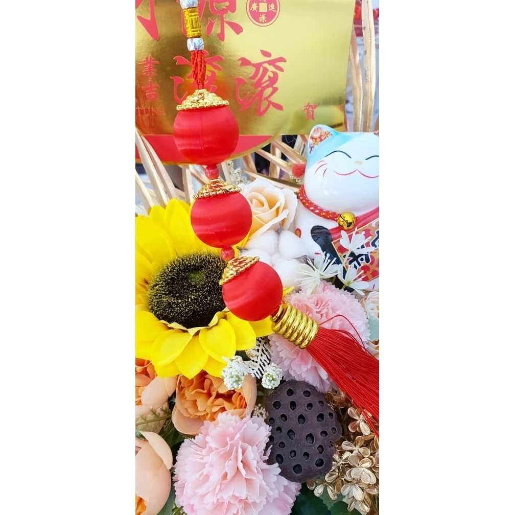1pc 5cm Small Flocking Red Lanterns Wedding Party Decor Gift DIY Craft Cute Chinese Plastic Lanterns(578L) - Image 9