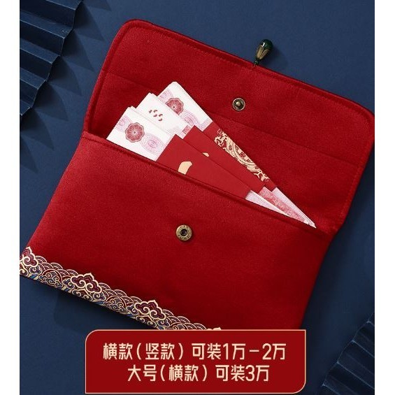 Traditional Brocade Red Envelope Personality Money Pocket New Year'S Blessing Bag Chinese Birthday Wedding Bag (2824L) - Image 5