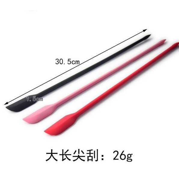 Silicone Spatula Mini Jam Scraper Small Tip Double-headed Scoop Cream Butter Spoon Kitchen Accessories Creative (2847L) - Image 11