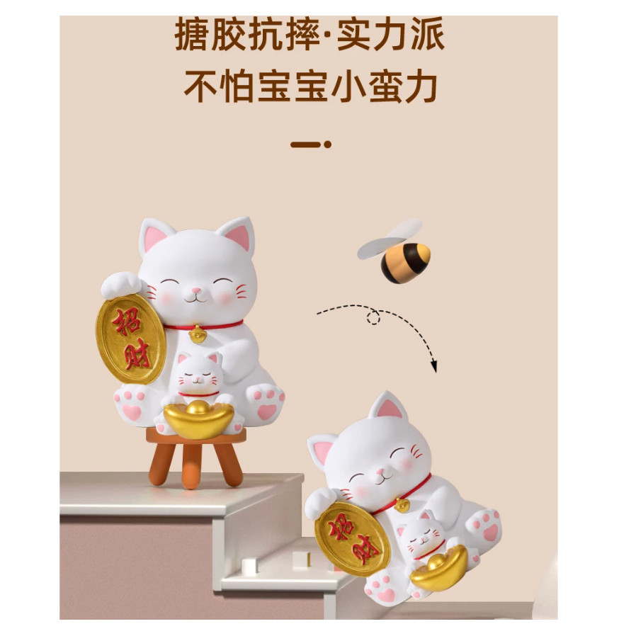 Pet Cat Piggy Bank for Children's Gift Large Capacity Can Take Out Money Fall Not Broken Piggy Bank 招财樱花猫零钱储蓄罐(2807L) - Image 4