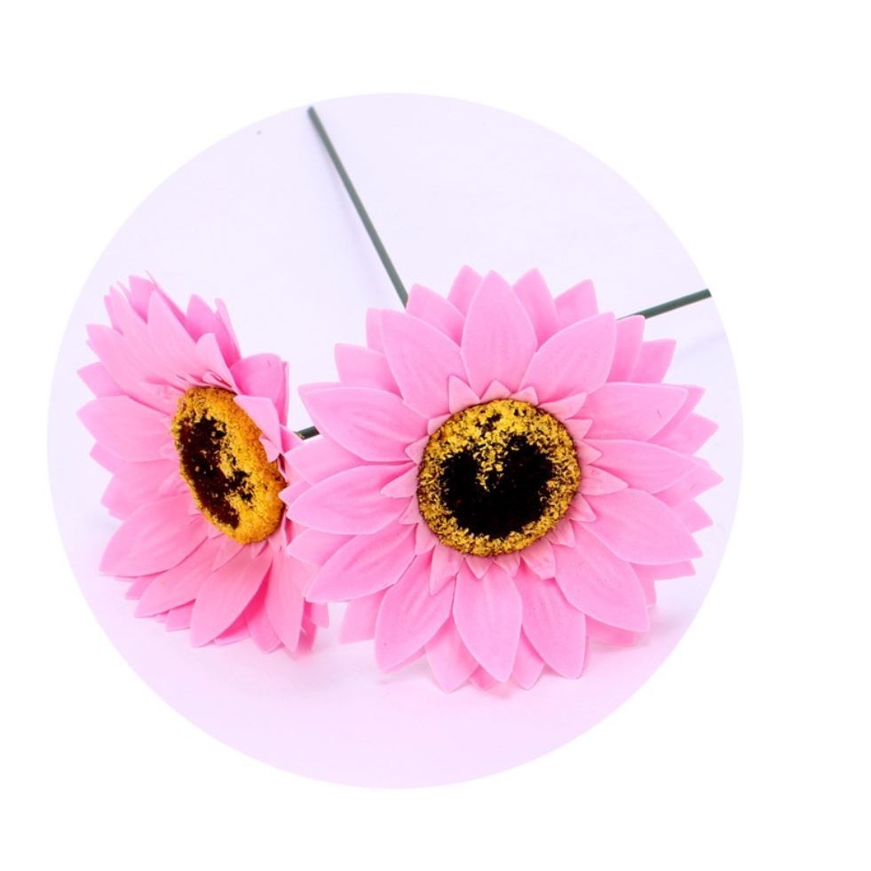 25pcs/box Sunflower Soap Flower Head Bouquet Gift Box Decor with DIY wedding Christmas home decor (644L) - Image 8