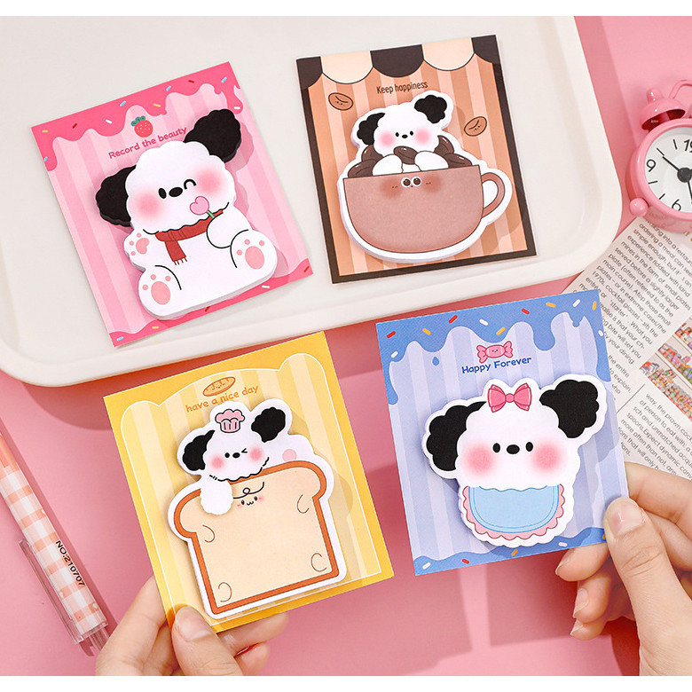 20/30pcs Cartoon Animals Cute Sticky Notes Note Paper Creative Bookmark Self-Adhesive Note Paper School 可爱便签本子(2378L) - Image 2