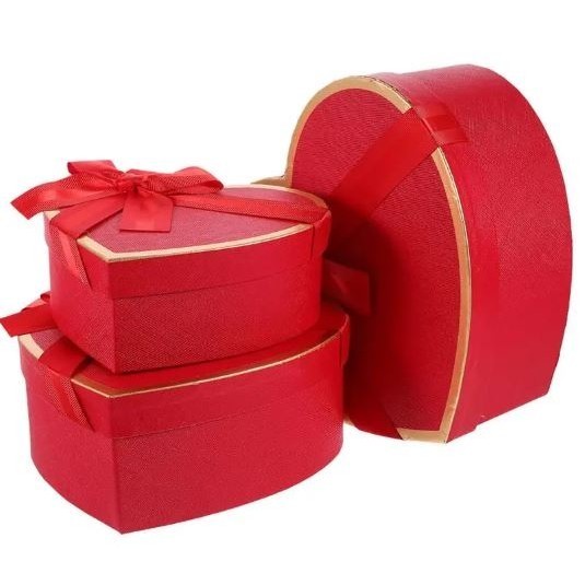 Gift Box Boxes for Presents Birthday Gifts Candy Packing Heart Shaped Flowers Cardboard Wrapping Valentine's (2804L) - Image 5