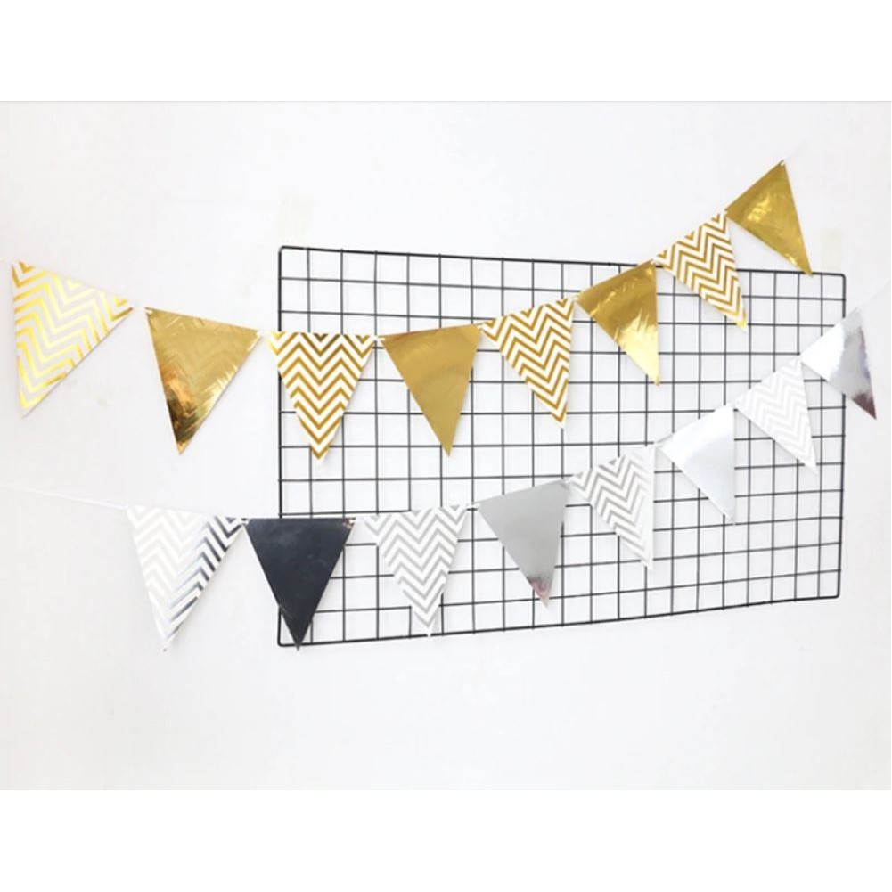 12 Flags 18cm Garlands Birthday Bunting Banners Pennant Baby Shower Wedding Garland Flags Party Decoration(678L) - Image 3