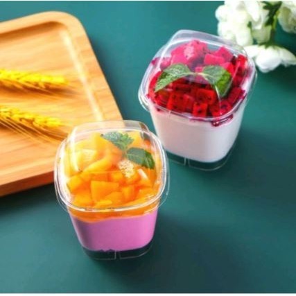 10pc Mousse Cup Pudding Cup Yogurt Cup Individual Container For Mousse Cake Pudding Yogurt Transparent with cover(2871L) - Image 7