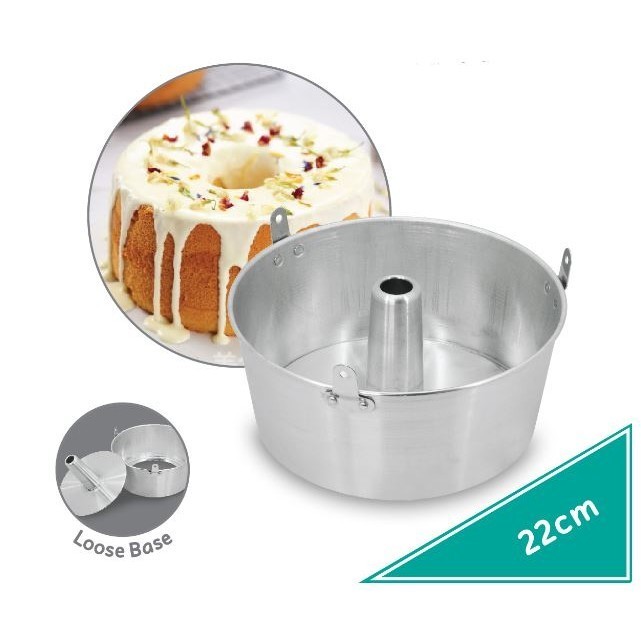 8/9/10inch Round Chiffon Cake Mold Aluminum Tube Pan Baking Cake Mould with Removable Bottom (2885L) - Image 9
