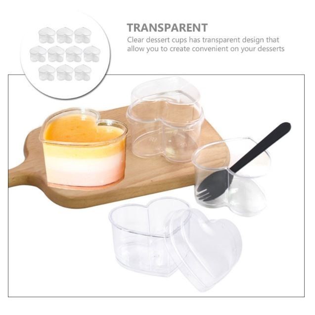 9pcs Mousse Cup Dessert Puddings Cheesecake Parfait Cups Ice Cream Jelly Yogurt Mug for Cream Pudding Cup (2874L) - Image 6