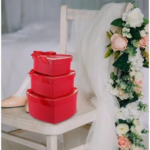Gift Box Boxes for Presents Birthday Gifts Candy Packing Heart Shaped Flowers Cardboard Wrapping Valentine's (2804L) - Image 9
