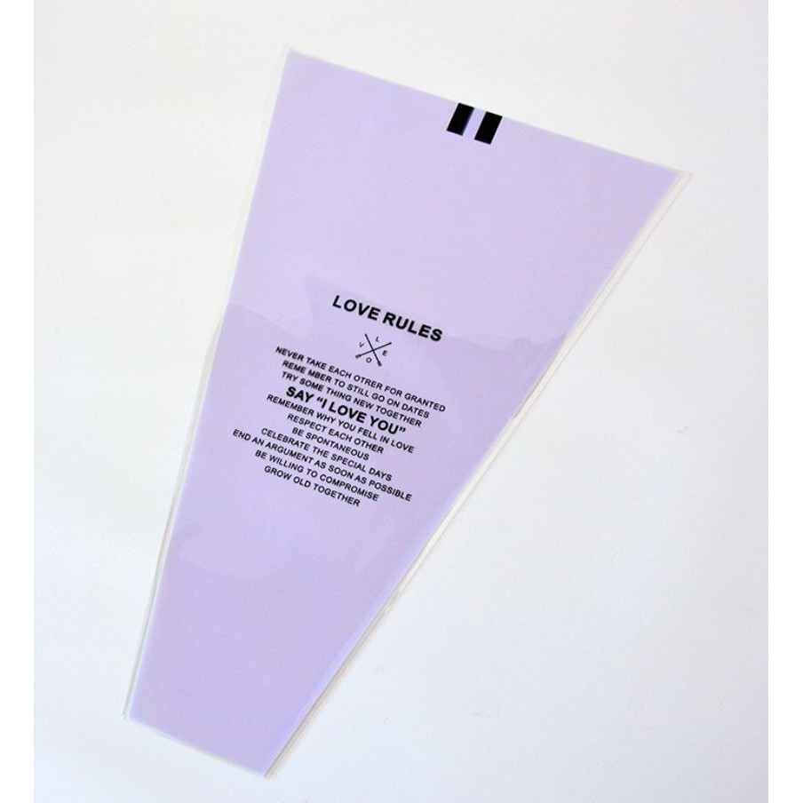 10pcs PVC plastic flower packaging material craft papers transparent mini bouquet bag lower (477L) - Image 7