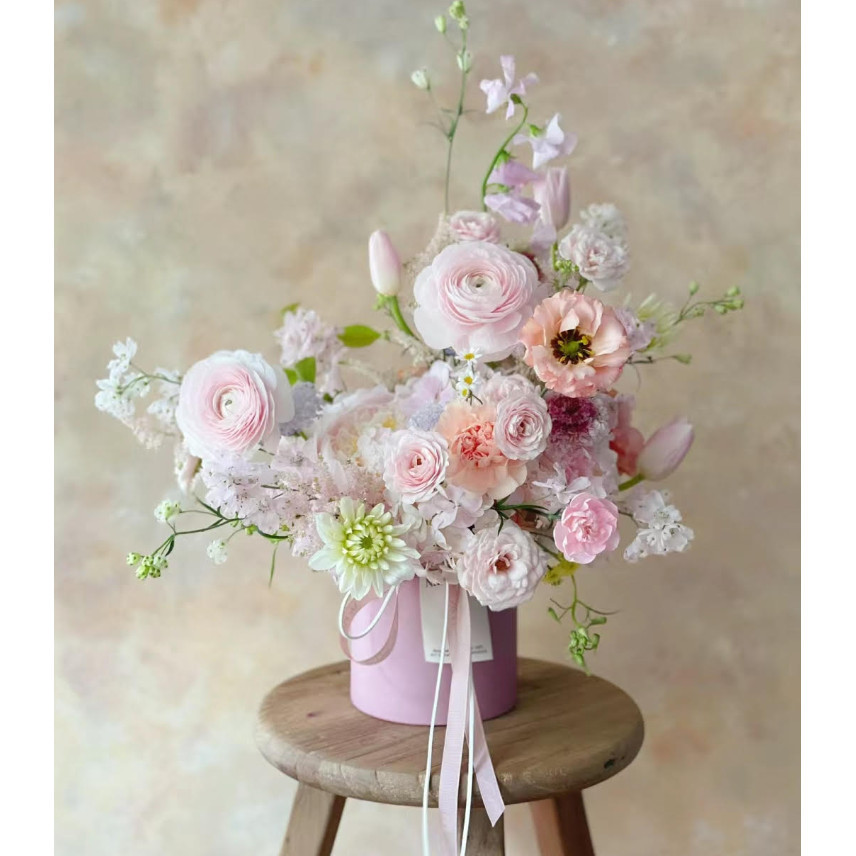 1Pc Flower Box Rose Boxes Round Cardboard Box for Gift Candy Chocolate Packaging Home Flower Wedding Decor (2833L) - Image 4