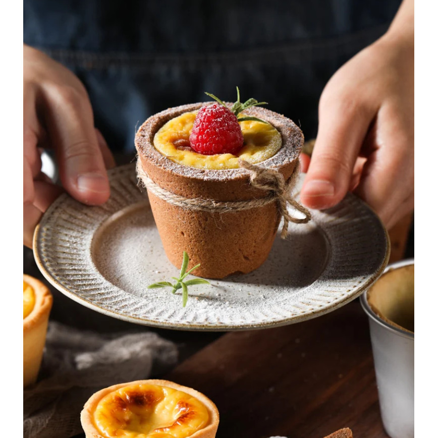 1pc/5pcs Kitchen Baking Mold Aluminum Alloy Egg Tart Cup Cupcake Cakes Mould For Pastry Cakes Dessert (2267L) - Image 2