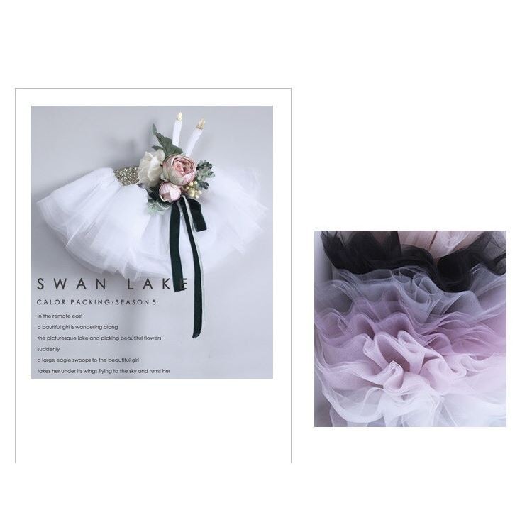 1pcs Net Yarn Gauze Flower Packaging DIY Decorative Bouquet Craft Paper Gift Packaging Mesh Flowers Wrapping Paper(990L) - Image 3