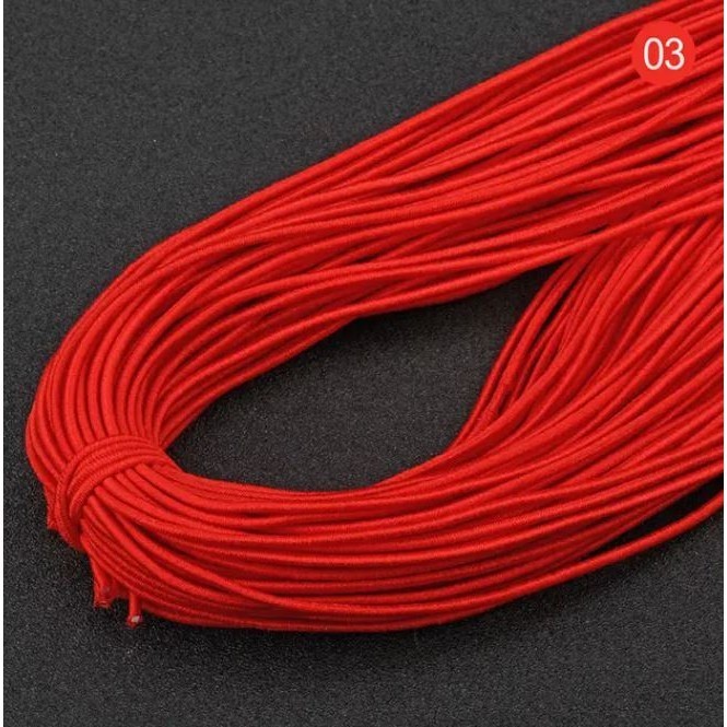 5yard 1mm~2mm Round High Elastic Sewing Elastic Band Fiat Rubber Band Waist Band Stretch 弹力绳 (1946L) - Image 12