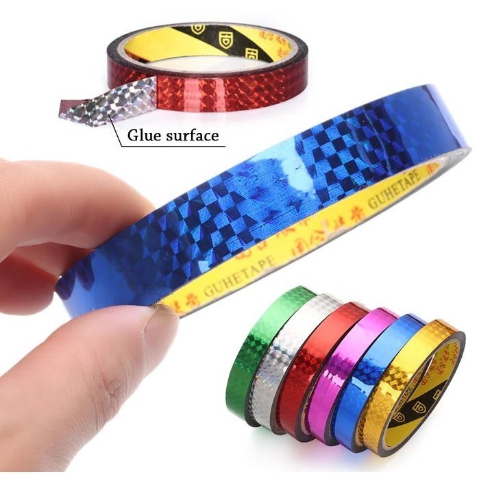 20m/50m 10/18mm Sticker Office Tapes DIY Red Gold Laser Tape Decorative Sticky Stationery Adhesive Sticker Tools (2789L) - Image 3