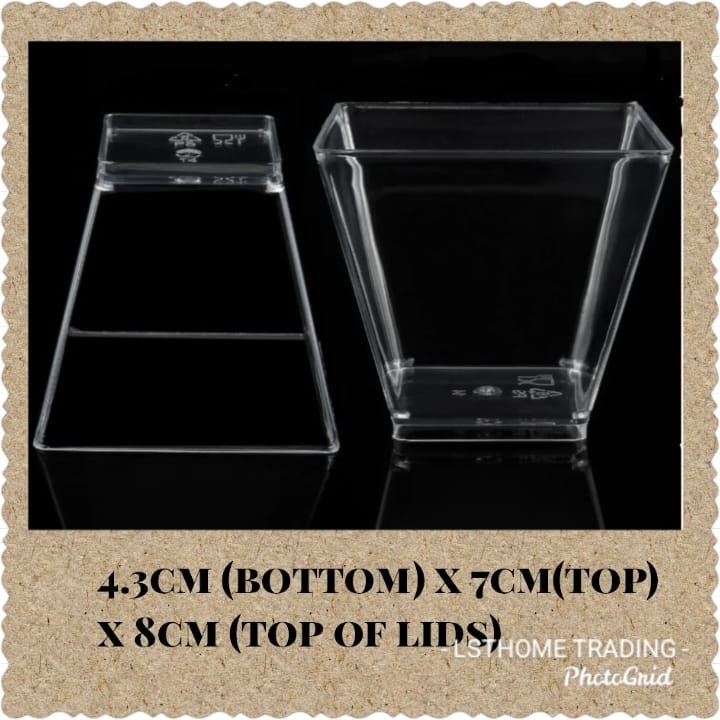 10pc Mousse Cup Pudding Cup Yogurt Cup Individual Container For Mousse Cake Pudding Yogurt Transparent with cover(2871L) - Image 12
