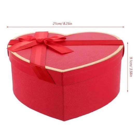 Gift Box Boxes for Presents Birthday Gifts Candy Packing Heart Shaped Flowers Cardboard Wrapping Valentine's (2804L) - Image 10