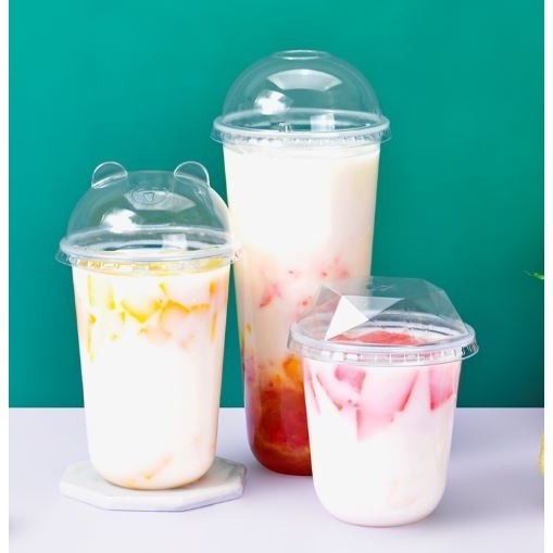 360/500/700ML Pudding Cups With Lids Plastic Boxes Ice-Cream Mousse Dessert Picnic Party Packing Dessert Cups(2845L) - Image 3