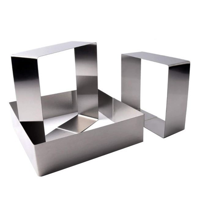 Square Cakes Mold Stainless Steel Circular Mousse Cake Ring Dessert Cake Decorating Molds Baking Tools (2886L) - Image 4