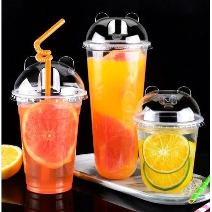 360/500/700ML Pudding Cups With Lids Plastic Boxes Ice-Cream Mousse Dessert Picnic Party Packing Dessert Cups(2845L)