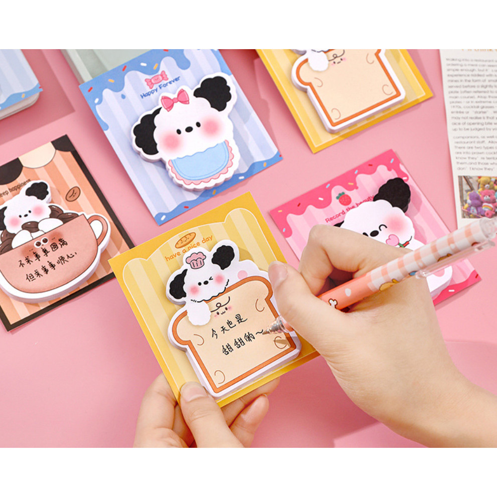 20/30pcs Cartoon Animals Cute Sticky Notes Note Paper Creative Bookmark Self-Adhesive Note Paper School 可爱便签本子(2378L) - Image 5