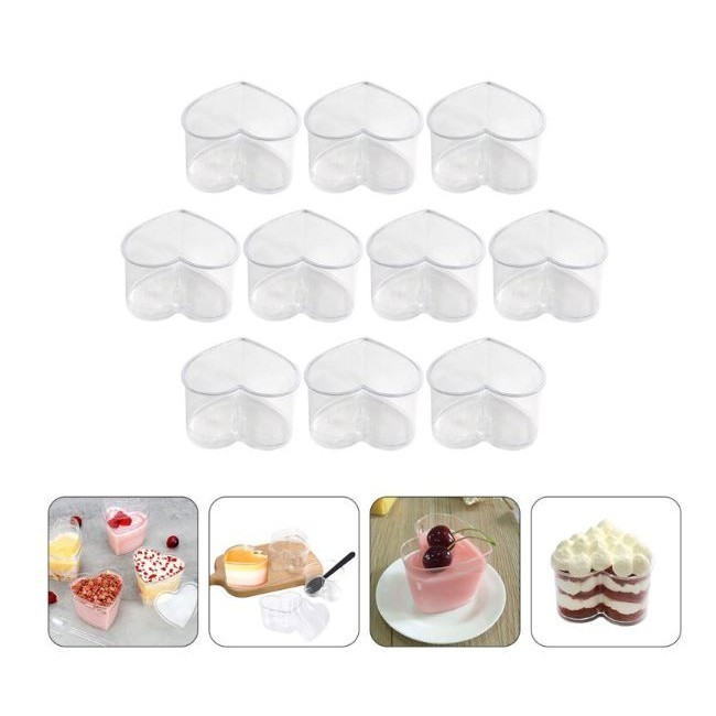 9pcs Mousse Cup Dessert Puddings Cheesecake Parfait Cups Ice Cream Jelly Yogurt Mug for Cream Pudding Cup (2874L) - Image 5
