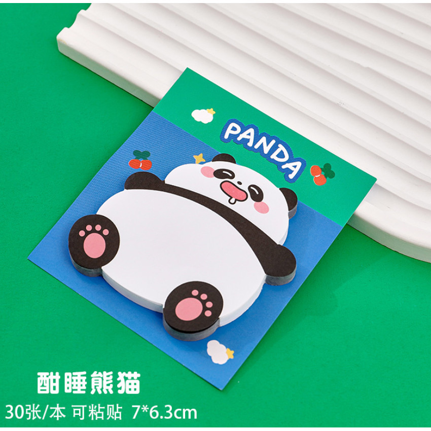 20/30pcs Cartoon Animals Cute Sticky Notes Note Paper Creative Bookmark Self-Adhesive Note Paper School 可爱便签本子(2378L) - Image 12