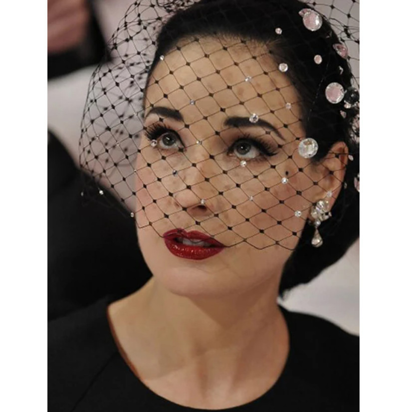 Black White Fishing Net Line Stone Crystal Rhinestone Connection Fabric Ins Hot Designer for DIY Dress 弹力拉伸渔网线钻排钻(2798L) - Image 4