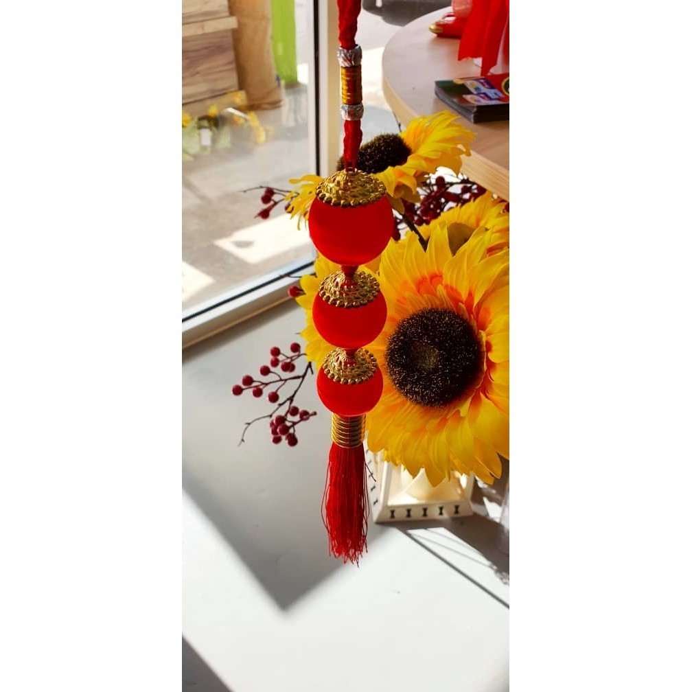 1pc 5cm Small Flocking Red Lanterns Wedding Party Decor Gift DIY Craft Cute Chinese Plastic Lanterns(578L) - Image 8
