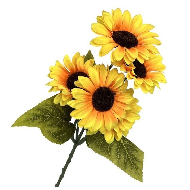 3/5 heads Sunflower Decoration Artificial Sunflower Flower Realistic Silk Daisies for Home Flower Wedding Party (2835L) - Image 6