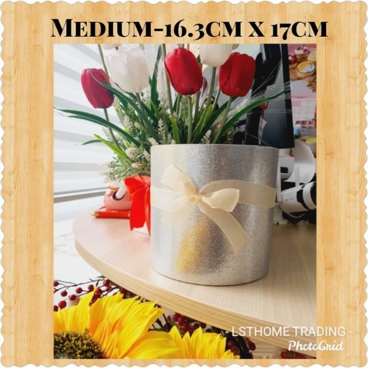 Flower Shimmer Box Round Cardboard Gift Boxes Wedding Party Rose Flower Packaging Decoration Valentine's Day Gift(2834L) - Image 6