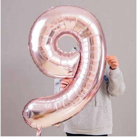 32inch number aluminium balloon Rose gold birthday party balloons valentine's day wedding decoration (687L) - Image 10