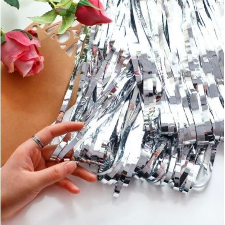 2M Gold Pink Rainbow Sequin Backdrop Foil Fringe Tinsel Curtain Birthday Party Wedding Decorations Adult Rain Party(484) - Image 7