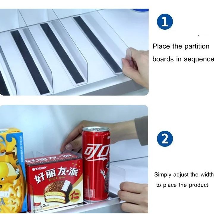 Shelf Divider Plastic Transparent L Shape Compartments Supermarket Retail Goods Display Separator Pvc Magnetic (2891L) - Image 6