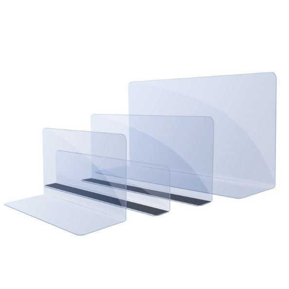 Shelf Divider Plastic Transparent L Shape Compartments Supermarket Retail Goods Display Separator Pvc Magnetic (2891L) - Image 2
