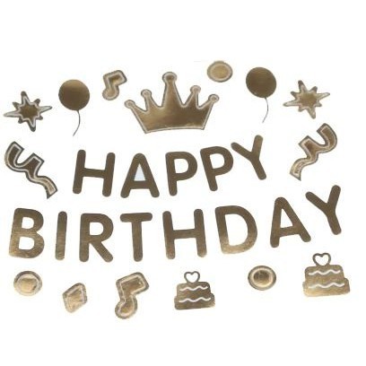 Wedding Birthday Shower Transparent Balloon Sticker I Party Decoration Love You Happy Birthday Letter Sticker(438L) - Image 17