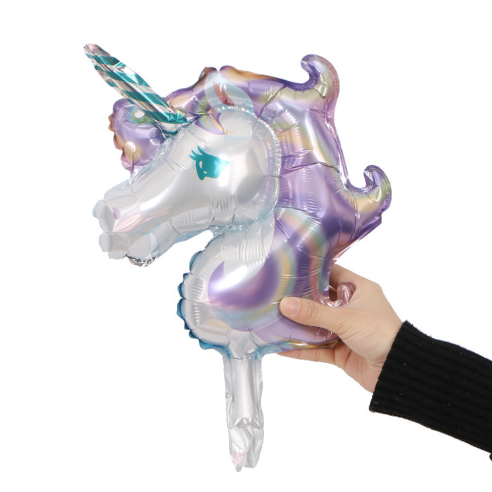 Mini unicorn party aluminum foil balloon wedding birthday party decoration children's toys 迷你独角马铝膜气球 (217L) - Image 6