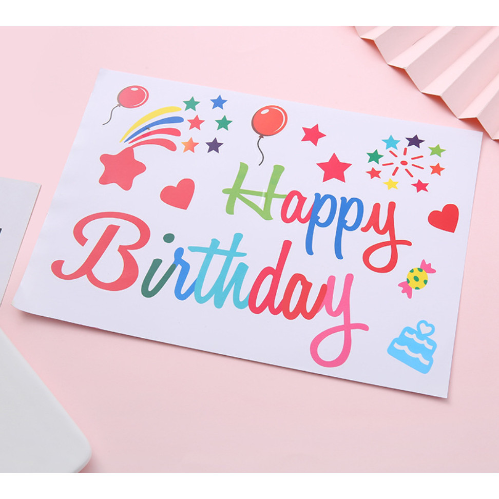 Colour Sticker for Bubble Clear Helium Balloon Birthday Party Decoration Baby Shower Party 气球贴纸 (437L) - Image 3