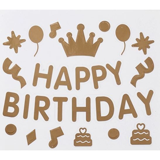 Wedding Birthday Shower Transparent Balloon Sticker I Party Decoration Love You Happy Birthday Letter Sticker(438L) - Image 13