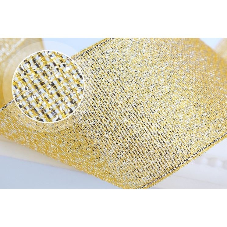 25Yard 22M 1'' Handmade Silver Metallic Glitter Ribbons For DIY Crafts Sewing Fabric Christmas Party Wedding (1162L) - Image 5